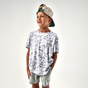 Youth - Go To Tee - White Camo