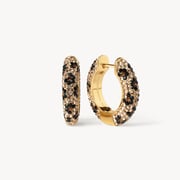 Medium Sparkle Hoop Earrings