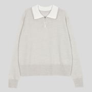 Brimley Jumper In Grey Fleece
