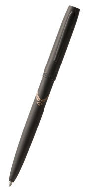 Matte Black Cap-O-Matic Space Pen, Air Force Wing