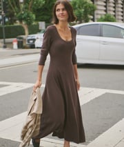 Lexi Rib Fit & Flare Dress