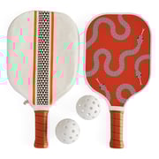 Serpent Print Pickleball Set | Jonathan Adler Eden