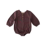 Flannel Long Sleeve One-Piece