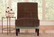 Deluxe Comfort Armless Chair Furniture Protector | Antimicrobial | Pet Furniture Cover | Machine Washable