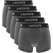 Lacoste Underwear 5 Pack Trunks Grey