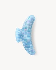 Jumbo Heirloom Claw in Blue Shell Checker
