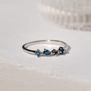 London Blue Topaz Silver Ring - Ilse