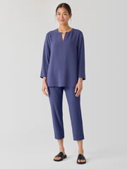 Washable Stretch Crepe Slim Pant