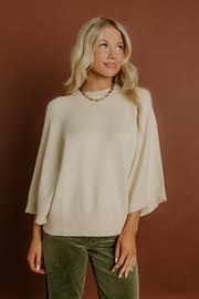 Coffee Shop Cuddles Knit Sweater Top