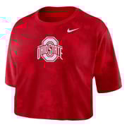 Ladies Ohio State Buckeyes Nike Primary Crop T-Shirt