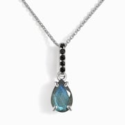 Labradorite Black Spinel Necklace - Sway