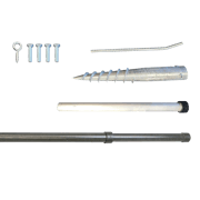 Light Pole - Adjustable Height w/ Ground Auger