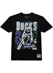 Mitchell & Ness Ray Allen Chalk It Up Milwaukee Bucks T-Shirt