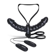 Double Ended Vibrating Dildo Strap On