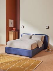 Hanson Ottoman Storage Bed in Blue