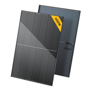 BougeRV 400 Watt 12V/24V Rigid Bifacial 10BB Mono Solar Panel