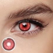 MYEYEBB Cyber Red Cosplay Colored Contact Lenses | 6 Months | 1 Day