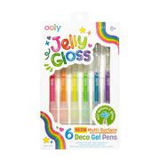 Jelly Gloss Neon Multi-Surface Deco Gel Pens - Set of 6