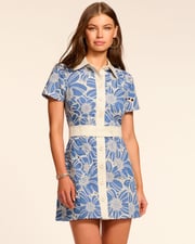 Shannon Chambray Button Down Mini Dress