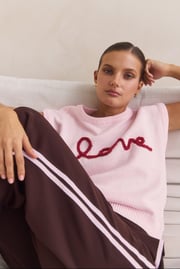 Caterina Knit Top (Pink)