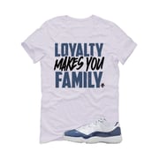 Air Jordan 11 Low Diffused Blue White T-Shirt (Loyalty)| illcurrency
