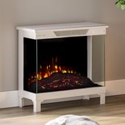 Modern Ember Skyline Smart 3-Sided Taupe Mist Electric Fireplace Stove Heater