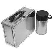 Plain Metal Lunch Box and Insulated Bottle