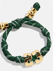 Knotty Varsity Number Custom Bracelet - Dark Green Double Digit