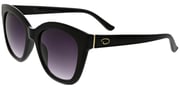 Oscar By Oscar de la Renta Rounded Cat-Eye w/ Gradient Lens