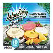 Island Way Handcrafted Assorted Fruit Sorbet, Variety Pack, 10 ct.