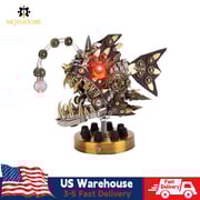 Lantern Fish Steampunk Model DIY Kit Colorful Changing Lamp Halloween Gift (700PCS)