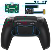 eXtremeRate RISE Plus MAX Back Paddles Kit with Clicky Trigger Stops & Rubberized Grip for PS5 Controller BDM-010/020 - Black