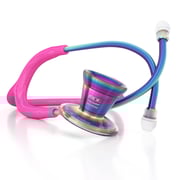 ProCardial® Titanium Cardiology Stethoscope - Bright Pink/Kaleidoscope