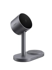(Pre-order) AUKEY LC-MC213 Qi2.2 MagFusion 2X 2-in-1 Magnetic Wireless Charging Station (Wall Charger Not Included)
