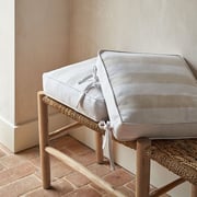 Natural Wide Stripe Seat Pad | Table Linens & Accessories | The White Company