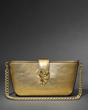 The Crumple Convertible Crossbody Bag- Gold