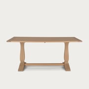 Harrogate 6 Seater Rectangular Dining Table, Natural Oak