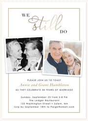 We Still Do Reply | Wedding Anniversary Invitations