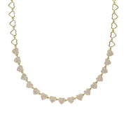 Pave Heart Charm Necklace