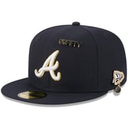 Men's Atlanta Braves  New Era Navy 2025 59FIFTY Day 59FIFTY Fitted Hat with Pins