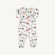 Long Sleeve Penny's Playsuit - T.B.B.C. Express with Palm Beach Pink