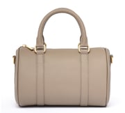 Taupe Grained leather  - Mini Boston bag
