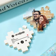 Valentine's day gifts Custom Music Code Building Brick Personalized Photo Block Heart Shape
