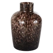 Vase en verre noir et transparent