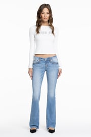 Cleo Stitched Bootcut Jeans