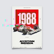 Ayrton Senna McLaren MP4/4 | 30 YEARS OF LEGACY | Limited Edition Poster