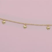 Dangling Hearts 10" Anklet