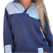 Women's Henley Fleece Sweater