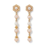Philippine Pearl Linear Drop Earrings