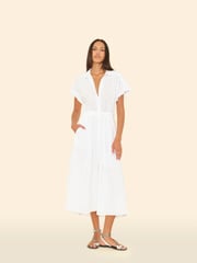White Naya Embroidered Dress